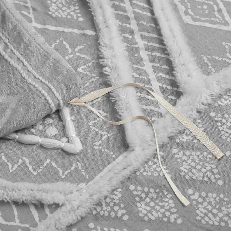 INK+IVY Marta Flax and Cotton Blended Duvet Cover Set
