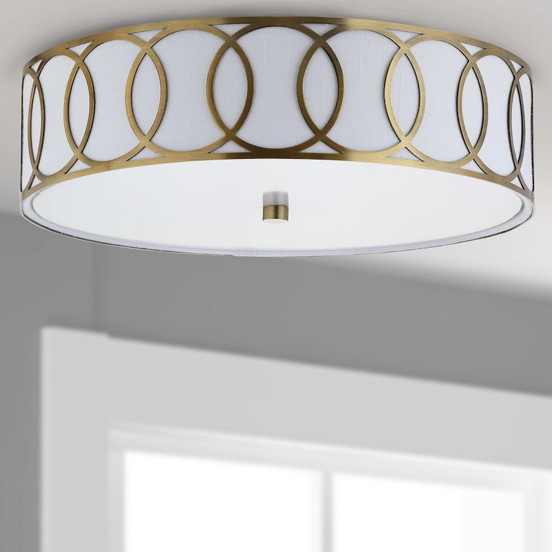 Elizabeth Metal LED Flush Mount, by JONATHAN Y