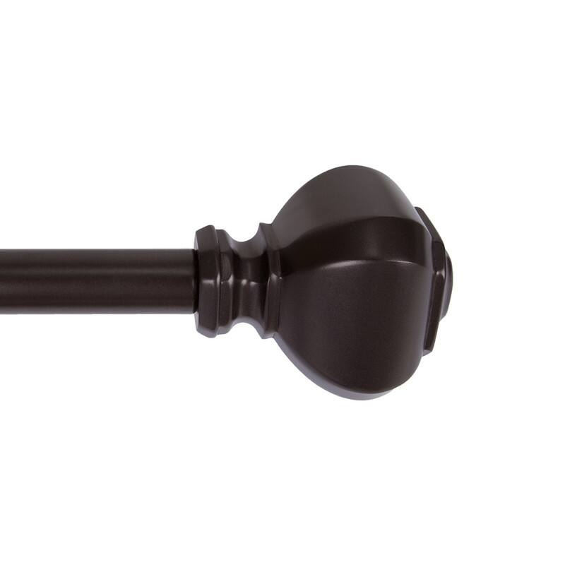 UTOPIA ALLEY 3/4 Inch Curtain Rod - Curtain Rods For Windows 48 to 86 Inch, Adjustable Drapery Rods - 48 to 86"