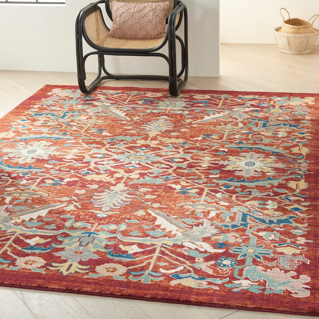 Nourison Parisa Boho Moroccan Floral Area Rug