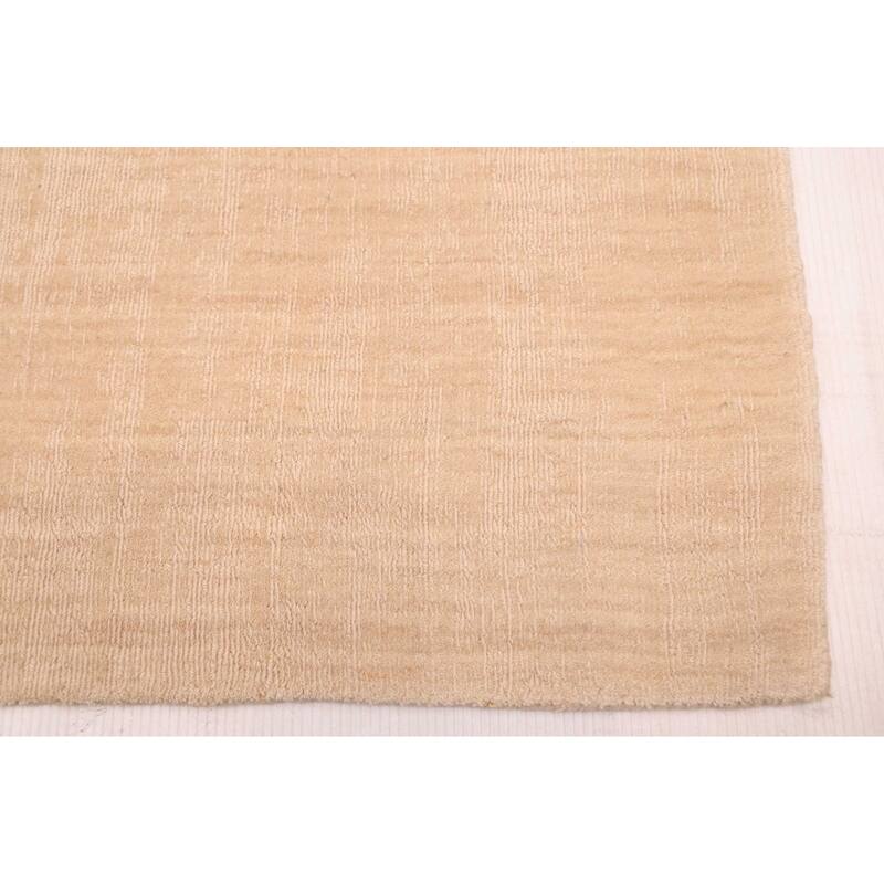 ECARPETGALLERY Hand Loomed Kashkuli Gabbeh Ivory Wool Rug - 7'11 x 11'3