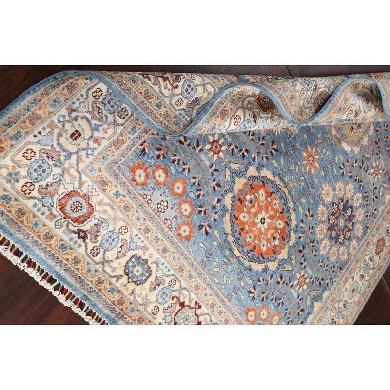Vegetable Dye Floral Ziegler Traditional Area Rug Wool Hand-knotted - 5'11" x 8'11"
