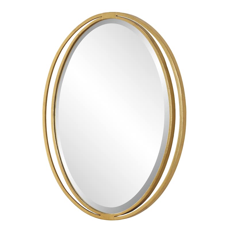 Uttermost Rhodes Gold Oval Mirror - 31.88'' H X 24.25'' W X 1'' D