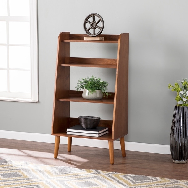 SEI Furniture Barrencroft Mid century Modern Wood Leaning Ladder Bookcase On Sale Bed Bath Beyond 28056231