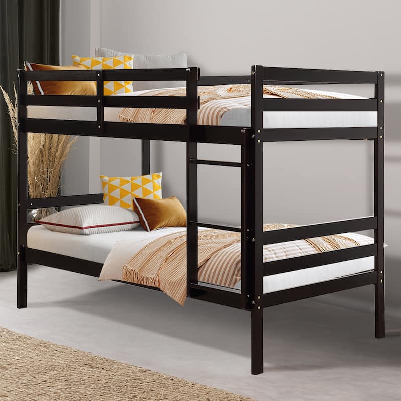 Twin Bunk Bed Children Wooden Bunk Beds Solid Hardwood