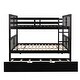preview thumbnail 30 of 35, Full over Full Bunk Bed with Twin Size Trundle and Ladder for Bedroom