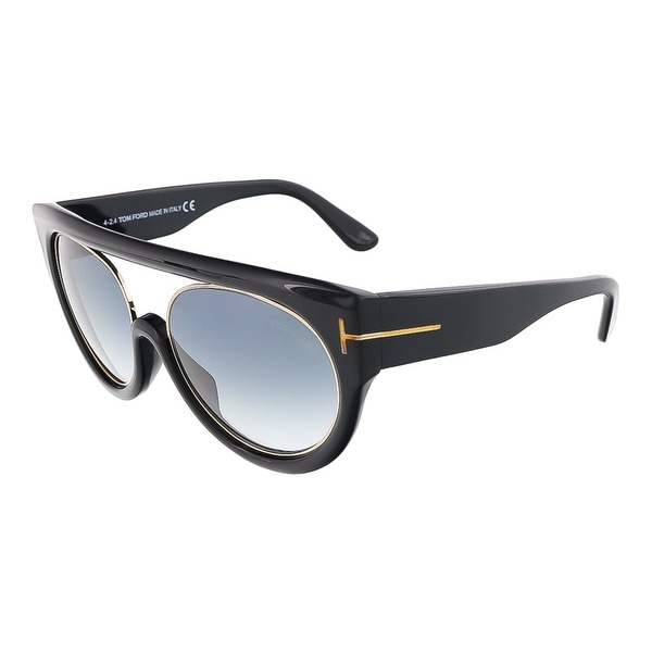 Tom Ford FT0360/S 01B ALANA Black/Gold Oval sunglasses