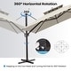 preview thumbnail 17 of 85, 11 x 11 FT Outdoor Square Patio Cantilever Offset Umbrella with Crank and 360 Degrees Rotation
