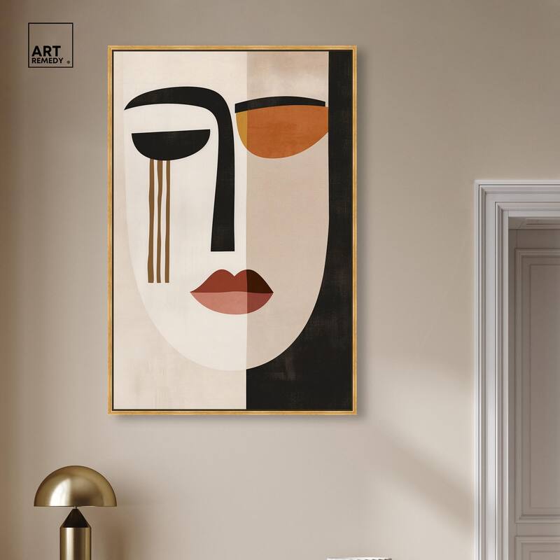 Face Moderne III Canvas by Art Remedy