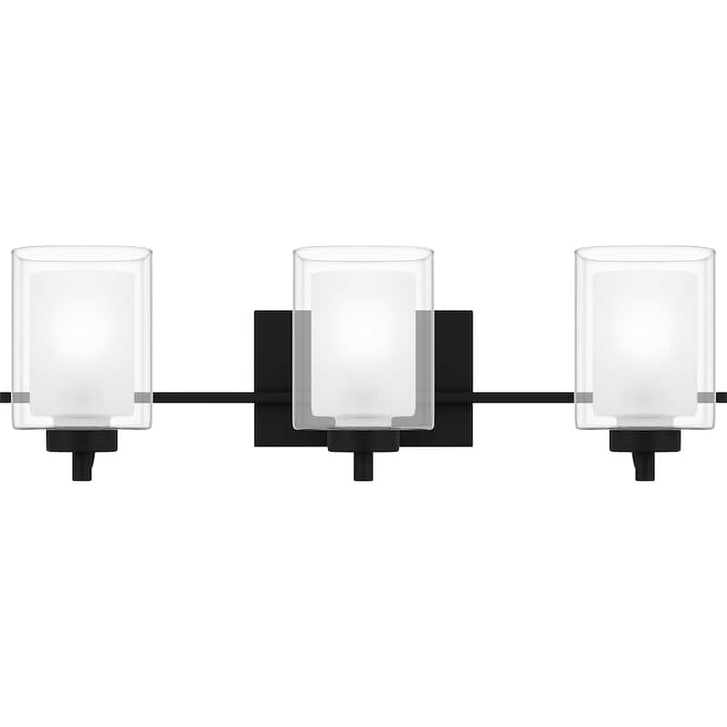 James Allan QZBF22712 Vermillion 3 Light 26" Wide Vanity Light with - Matte Black