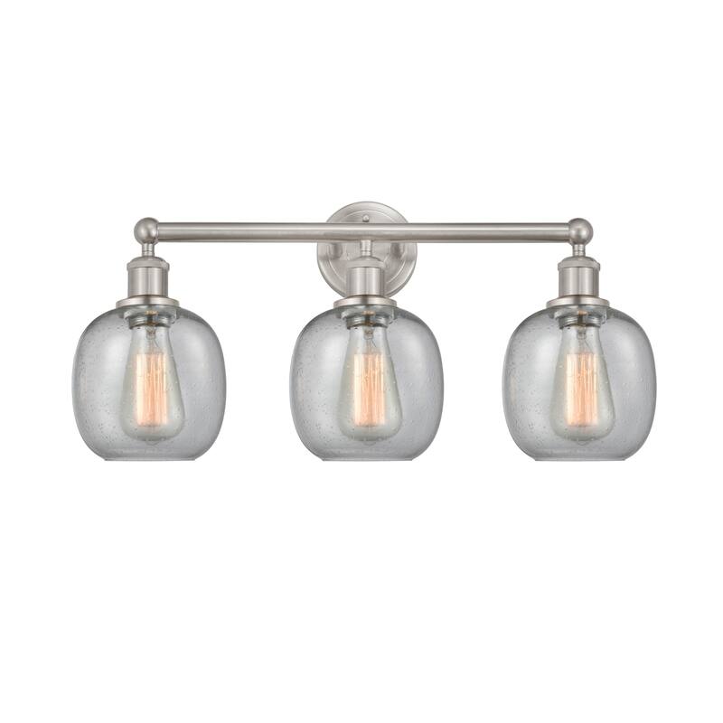 Innovations Lighting 616-3W-12-24 Belfast Vanity Belfast 3 Light 24" - Brushed Satin Nickel / Seedy