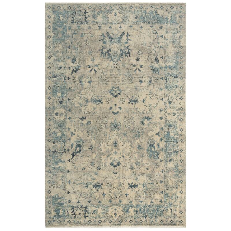Alora Decor Intrepid Classical Wool Rug - 9' x 12' - Blue