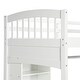 preview thumbnail 14 of 12, Multifunctional Design Wood Loft Bed with Built-in Storage Shelves, Desk and Ladder, Twin size, White