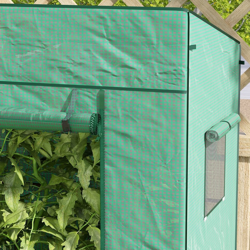 Tomato Greenhouse Reinforced PE Cover Walk-in Green House