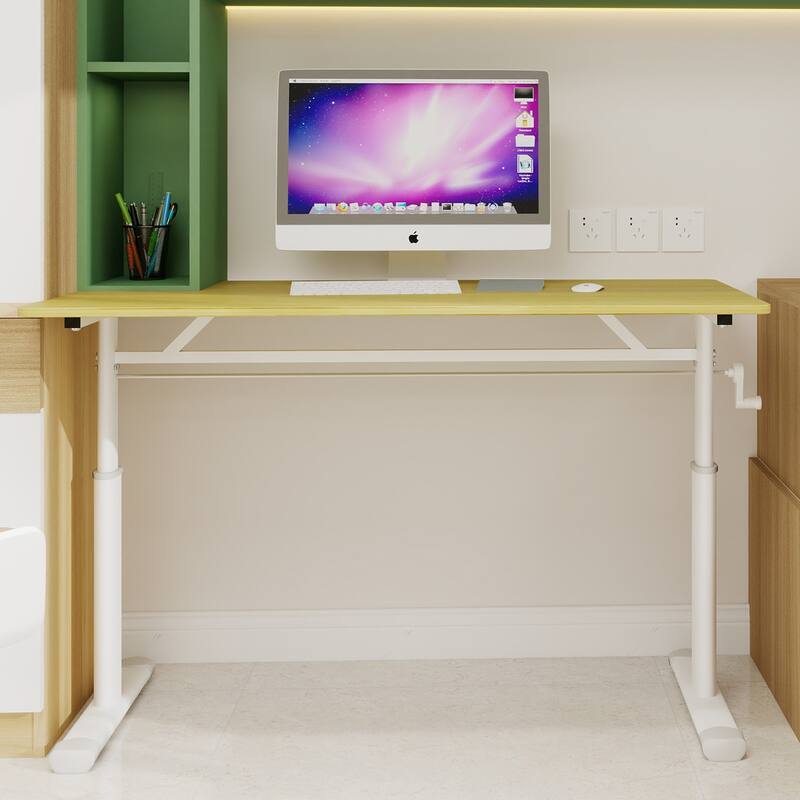 Adjustable Study Desk for Kids & Adults - Height-Adjustable, Multi-Purpose Home/Office Desk, Compact Design