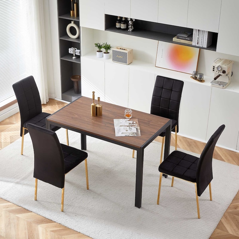 Modern Velvet High Back Dining Chairs
