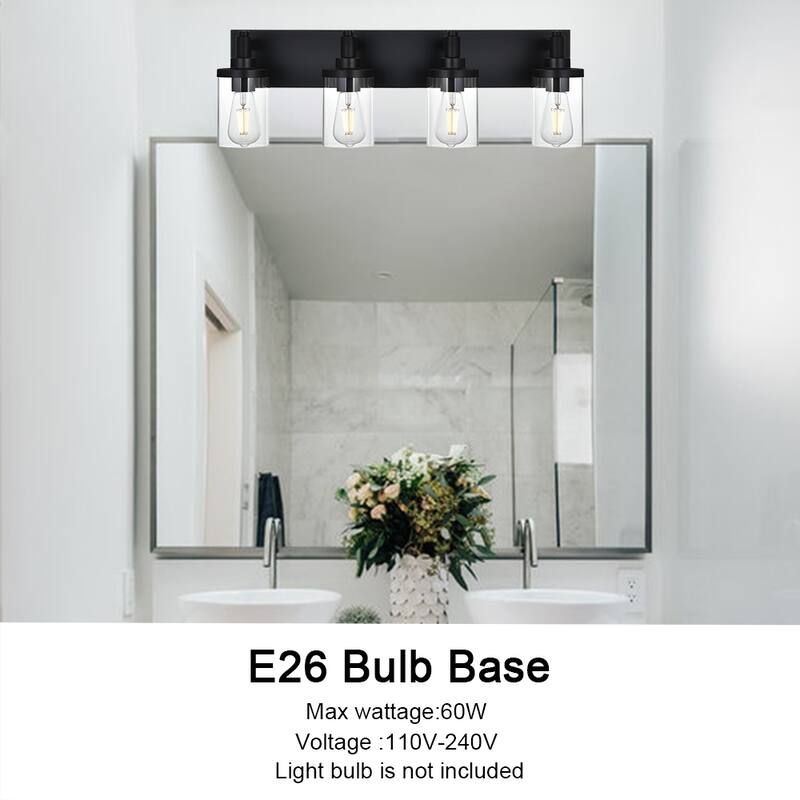 Modern Bathroom Lights with Clear Shape