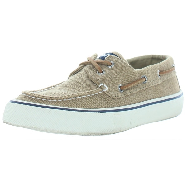 sperry men's canvas boat shoes