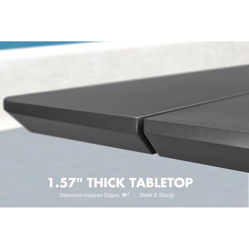 PURPLE LEAF Santorini L-shape 7/8/10 Piece Grey Sofa with Ottoman and Cushion for Living Room Couch Patio Conversation Sets