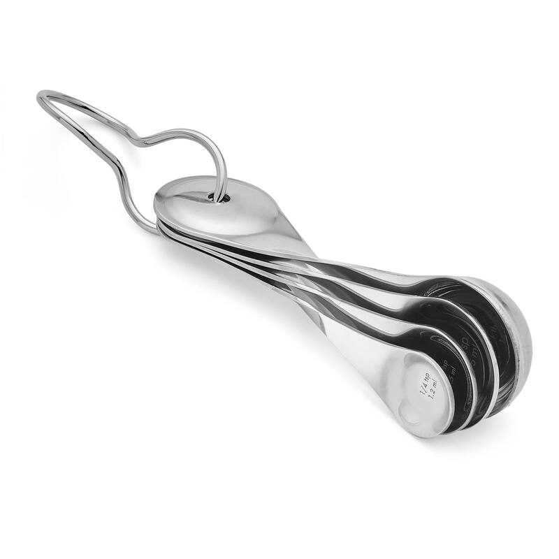 Nambe Twist Measuring Spoons - 7" x 9.2" x 2.5"
