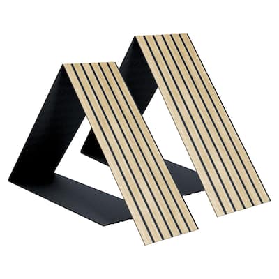 Acous ACF2-70 Foldable Compact 12-in x 96-in x 0.4-in 2 Pack Wall Panels, Light Oak