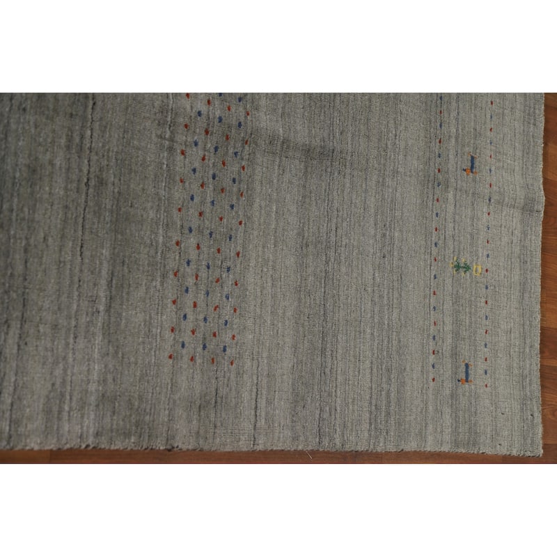 Tribal Gabbeh Oriental Area Rug Hand-Knotted Wool Carpet - 6'6"x 9'9"