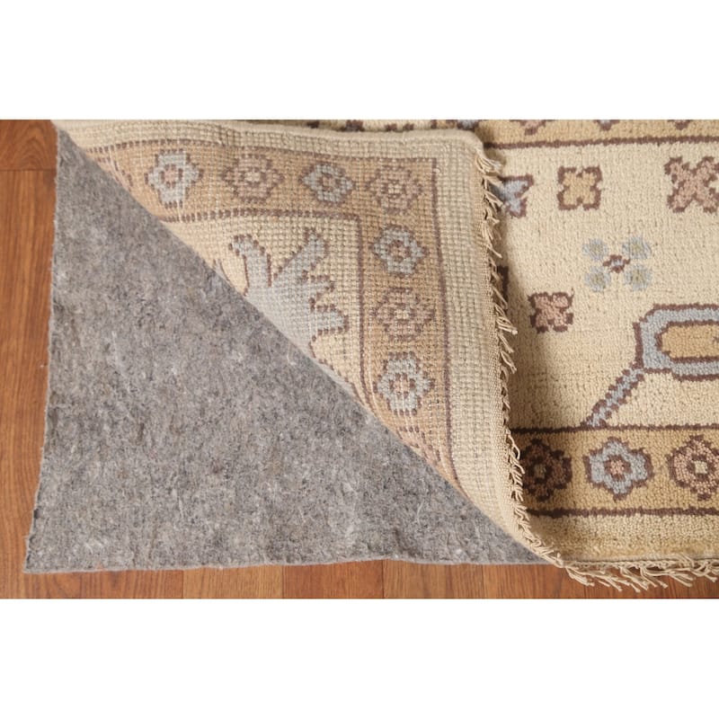 All-Over Oushak Oriental Area Rug Handmade Wool Carpet - 9'1" x 11'6"