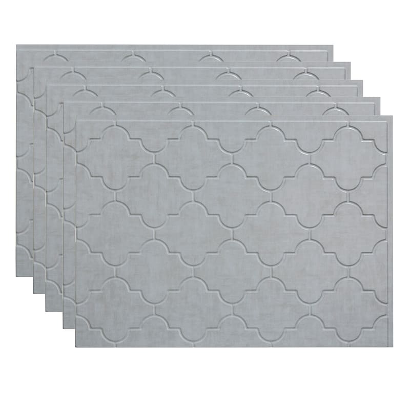 FASÄDE Monaco Decorative Vinyl Backsplash Panel - 5 Pack - Cashmere