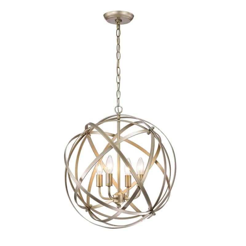 Benita Metal Large Orb 4-light Chandelier