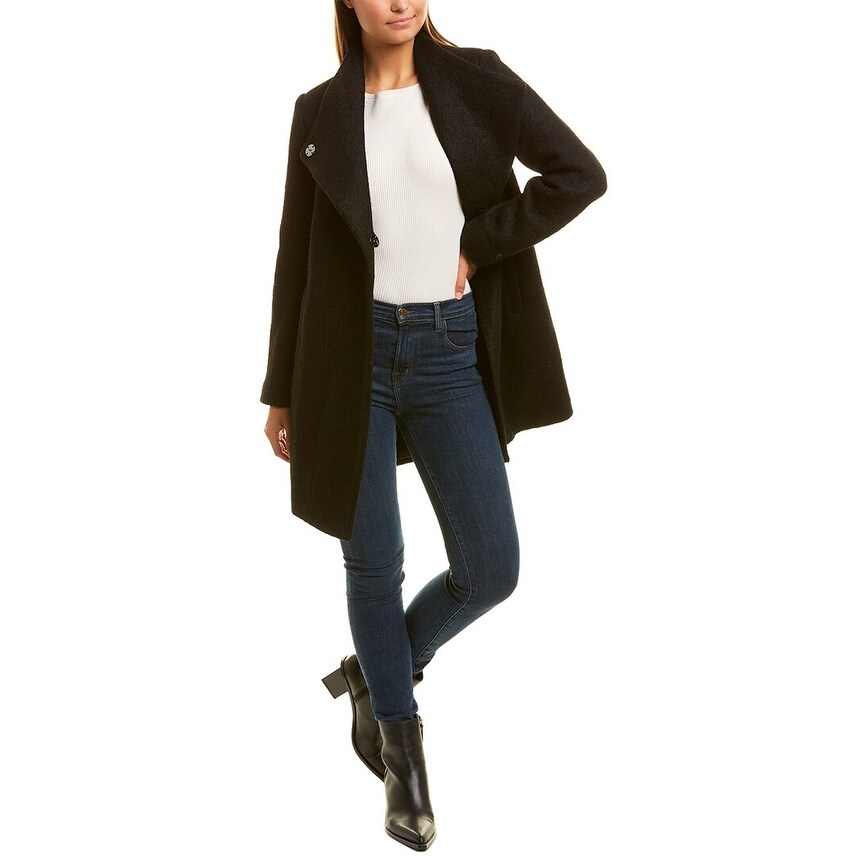 kenneth cole wool blend coat