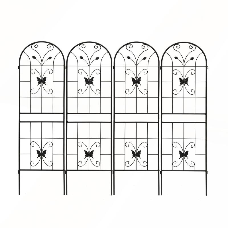 2 Pack Metal Garden Trellis 71in x 19.7in Rustproof Trellis