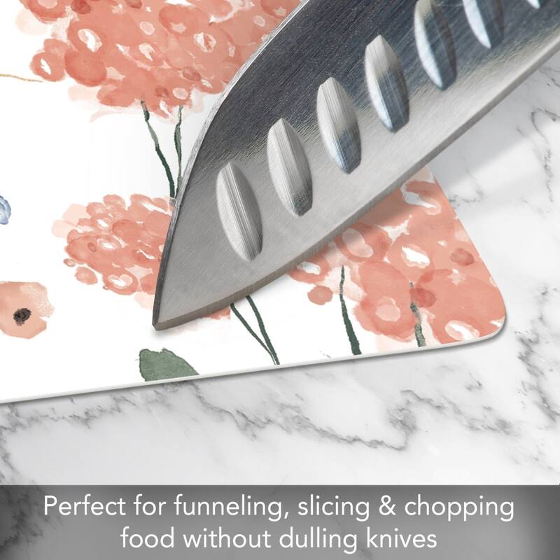Meadow Flexible Plastic Cutting Board Mat 15" x 11.5", Made in the USA, Decorative, Flexible, Easy to Clean