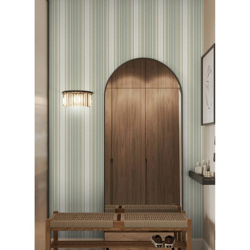 NuWallpaper Waverly Escot Green Peel and Stick Wallpaper - N/A