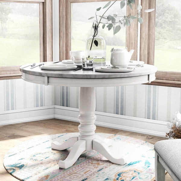 Furniture of America Ten Country White Wood X-cross Back 5-Piece