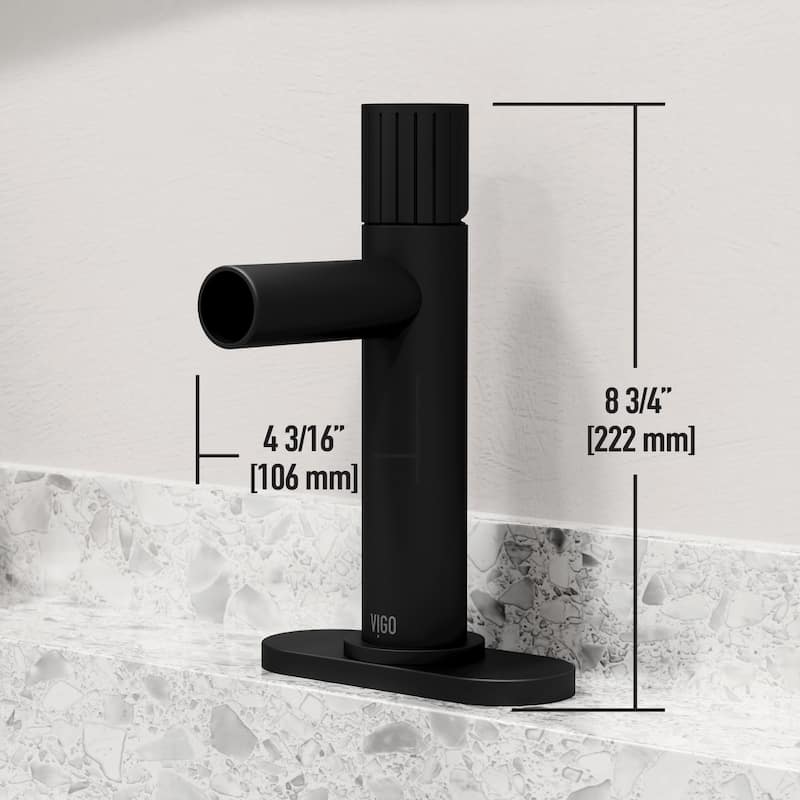 VIGO Ashford 8" H Single Handle Single Hole Bathroom Faucet