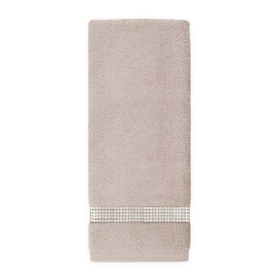 Sparkles Home Stripe Rhinestone Hand Towel (Set of 2)