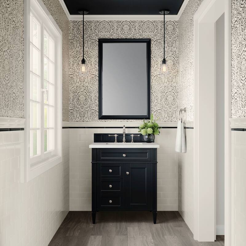 James Martin Vanities 650-V30-3LDL Brittany 30" Single Basin Poplar