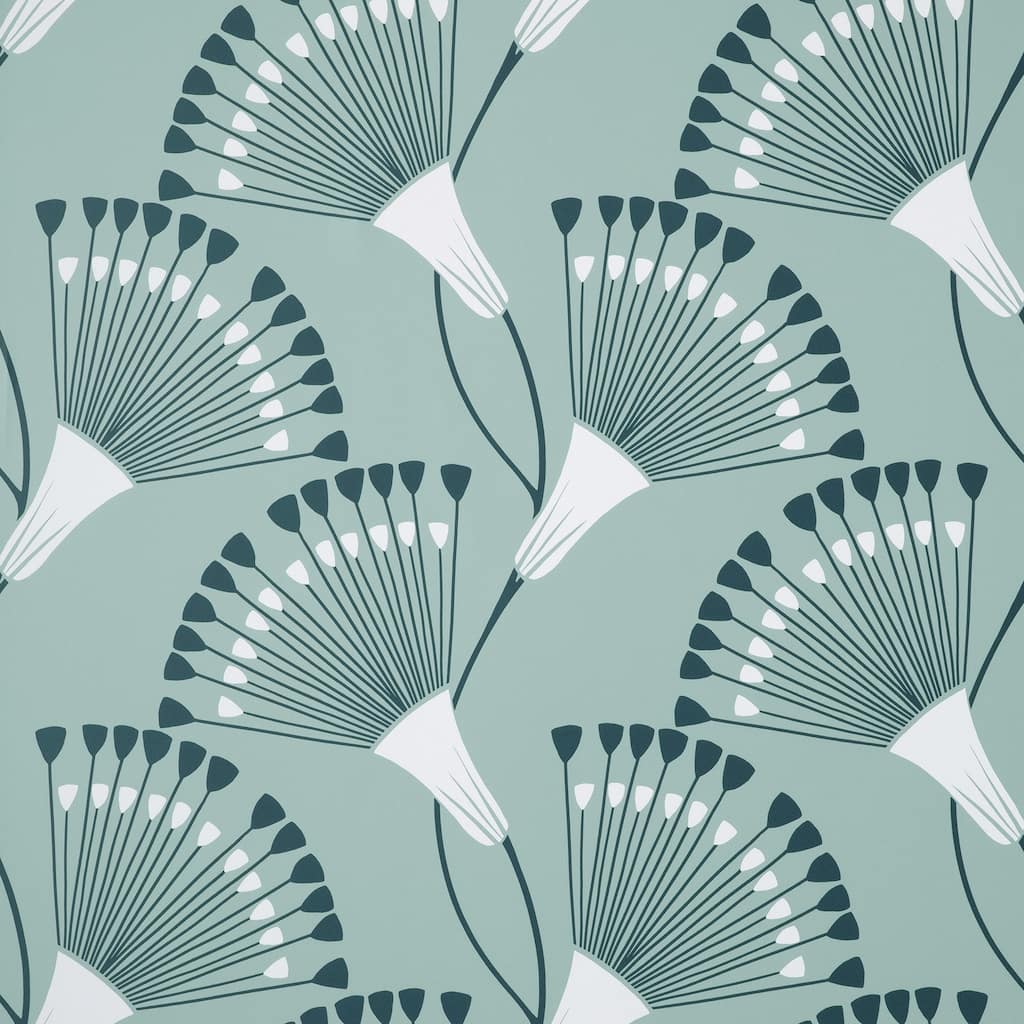 Fine Decor Wilder Light Blue Fanning Flower Wallpaper