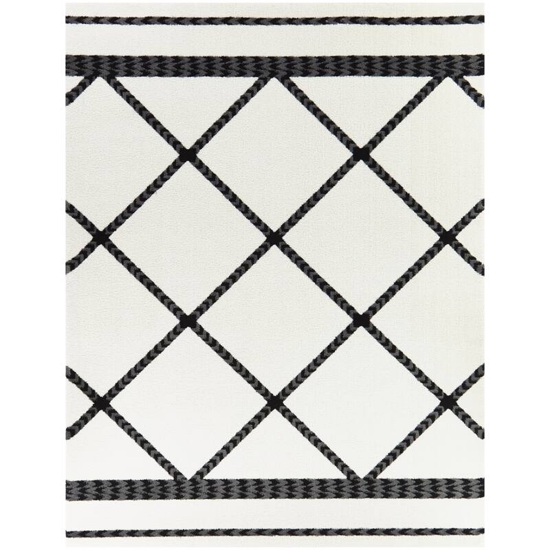 Nigel Modern Trellis Area Rug