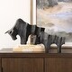 preview thumbnail 3 of 3, Uttermost Regal Bull Bronze Sculptures Set of 2