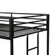preview thumbnail 18 of 19, Furniture of America Jackson Modern Metal Twin over Twin Low Profile Bunk Bed with Reversible Ladder