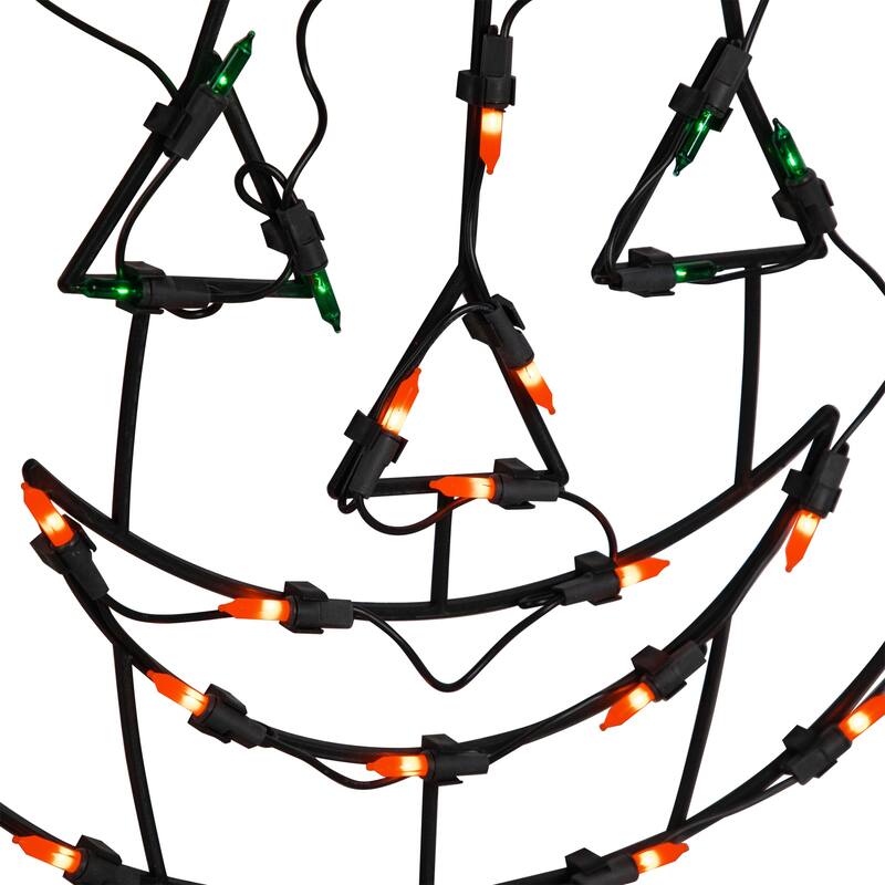 14" Jack-O-Lantern Halloween Double Sided Window Silhouette Decor