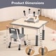 preview thumbnail 9 of 26, Kids Table and 4 Chair Set - Height Adjustable