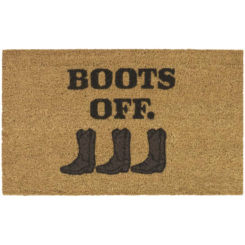 Boots Off Cowboy Welcome 18" x 30" Doormat - 18" x 30"