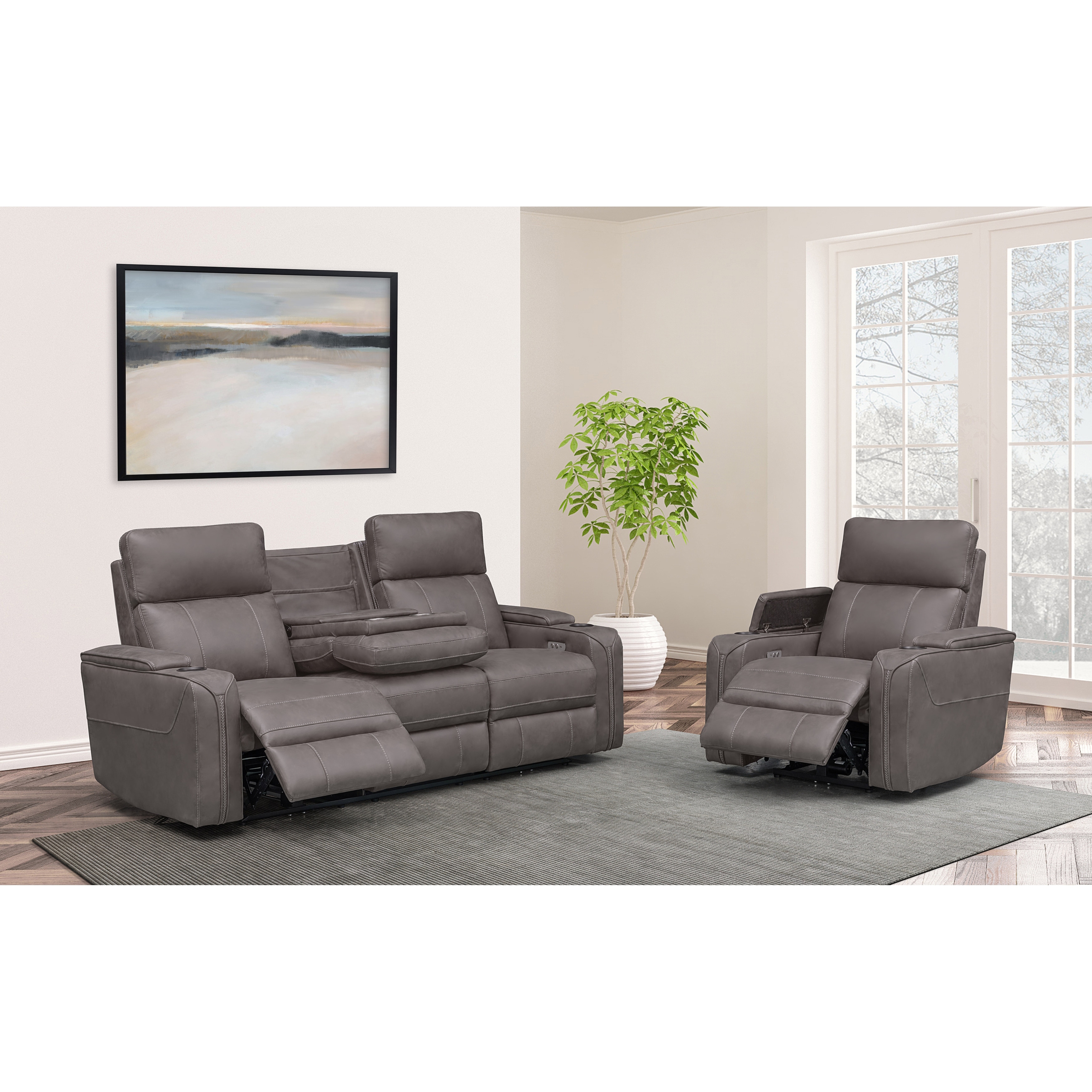 Avenger 2pc Fabric Power Reclining Sofa and Chair Collection Bed Bath Beyond 38284629