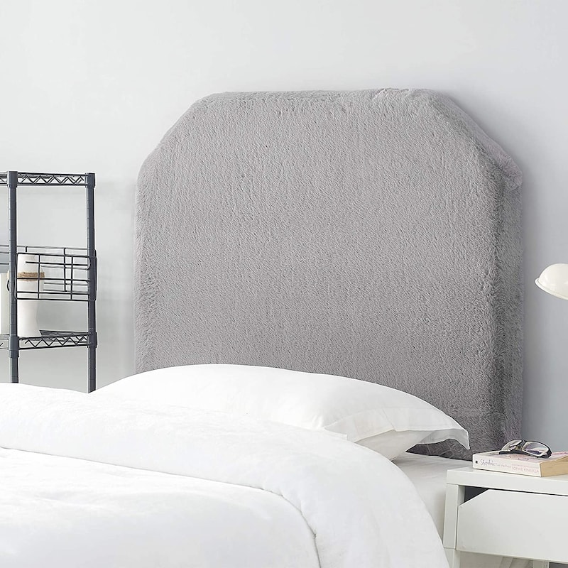 Mo' Bunny Love College Headboard - Plush Chunky - Gray