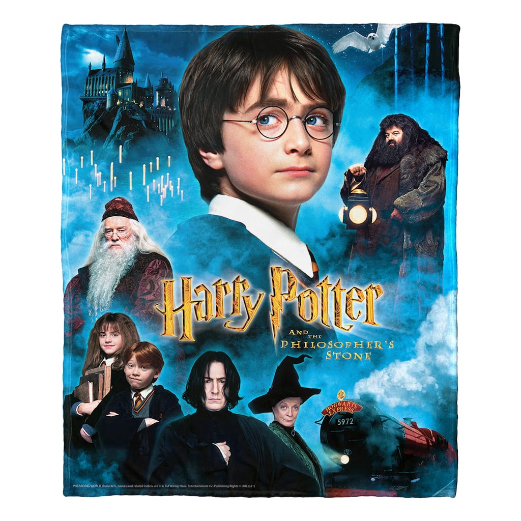 Warner Brothers Harry Potter Philosopher's Stone Silk Touch Throw Blanket