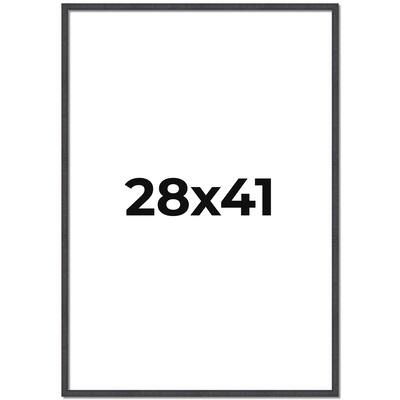 28x41 Frame Brown Solid Wood Picture Frame - Complete Modern Photo