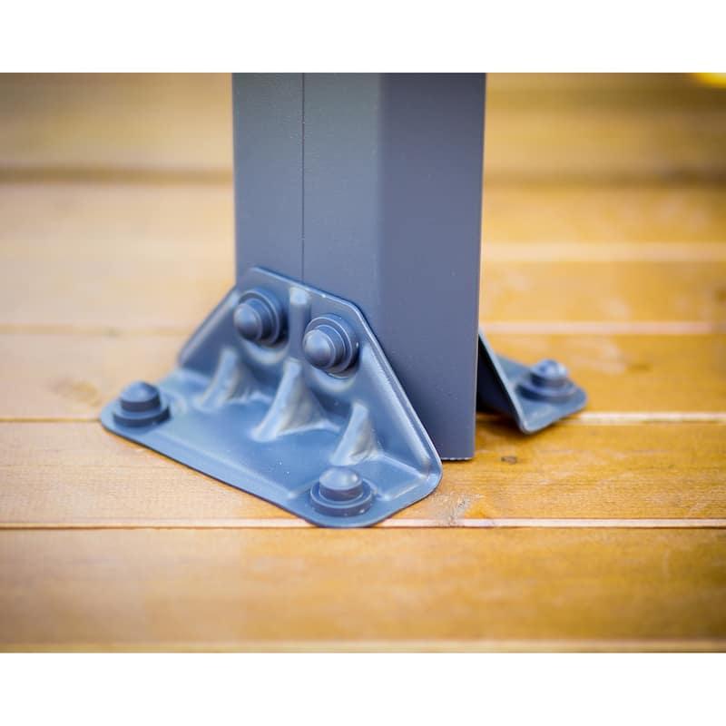 Milano 10 ft. x 10 ft. Gray/Grey Outdoor Gazebo