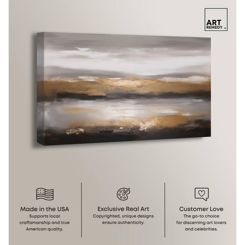 Dust and Gold Canvas by Art Remedy, Gallery Wrapped